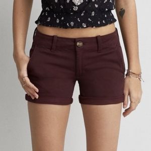 Burgundy AE shorts